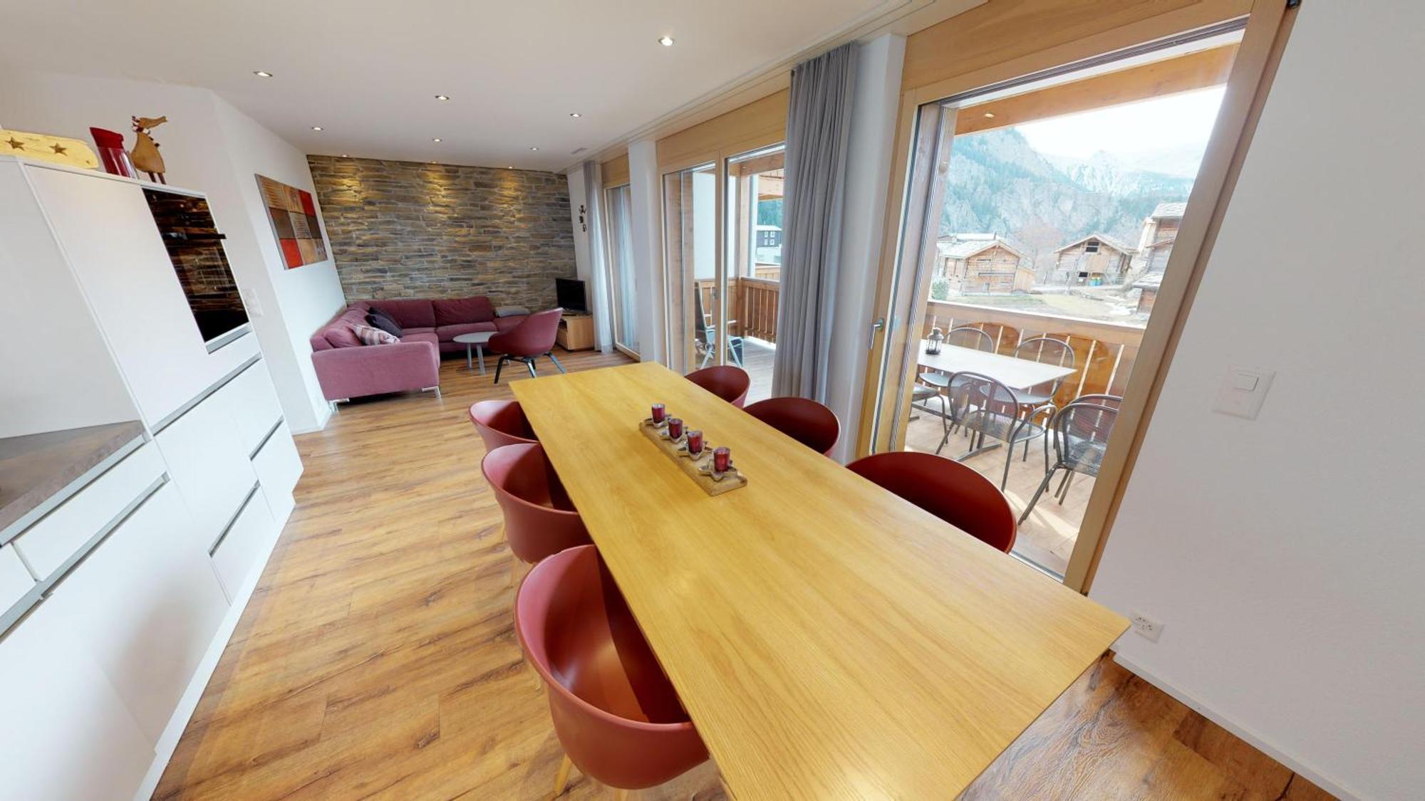 Panorama Apartment Blatten bei Naters Ruang foto